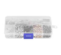 Walfront Ösen Set, Metallösen 3mm x 420 Stück Grommet für Schuhe Tüllen Schuhkleidung Leder Stoff Handwerk DIY Projekte