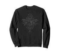 Walhalla Rabe Raben Odins Runen Nordischer Kompass Wikinger Sweatshirt