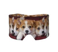Walisischer Corgi-Hund, Vollständige Augenabdeckungen, lichtblockierende Augenmaske, Schlafaugen- und Ohrenschützer