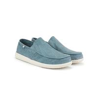 WALK IN PITAS | WP150 Slip ON Washed | Herren Mokassins | Flache Slipper für Männer | Slip on Loafer | Sneakers | Schlupfschuhe | Freizeitschuhe | Walkinpitas Schuhe | Aqua 45