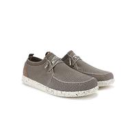 WALK IN PITAS | WP150 WALLABI Fly Washed | Herren Mokassins | Flache Slipper für Männer | Slip on Loafer | Sneakers | Schlupfschuhe | Freizeitschuhe | Walkinpitas Schuhe | Taupe 44