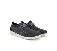 WALK IN PITAS | WP150 WALLABI Fly Washed | Herren Mokassins | Flache Slipper für Männer | Slip on Loafer | Sneakers | Schlupfschuhe | Freizeitschuhe | Walkinpitas Schuhe | Marino 45