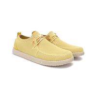 WALK IN PITAS | WP150 WALLABI Fly Washed | Herren Mokassins | Flache Slipper für Männer | Slip on Loafer | Sneakers | Schlupfschuhe | Freizeitschuhe | Walkinpitas Schuhe | Senf 42