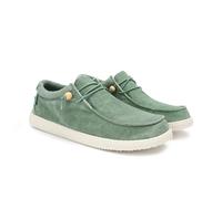 WALK IN PITAS | WP150 Washed | Herren Mokassins | Flache Slipper für Männer | Slip on Loafer | Sneakers | Schlupfschuhe | Freizeitschuhe | Walkinpitas Schuhe | Mintgrün 43