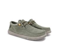 WALK IN PITAS | WP150 WALLABI Washed | Herren Mokassins | Casual Bootsschuhe | Sommer-Sneakers | Herren Freizeitschuhe | Pitas Herrenschuhe | Kaki 45
