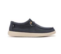 WALK IN PITAS | WP150 Washed | Herren Mokassins | Flache Slipper für Männer | Slip on Loafer | Sneakers | Schlupfschuhe | Freizeitschuhe | Walkinpitas Schuhe | Marineblau 43