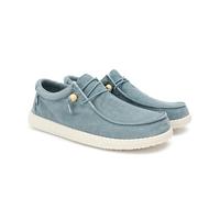 WALK IN PITAS | WP150 Washed | Herren Mokassins | Flache Slipper für Männer | Slip on Loafer | Sneakers | Schlupfschuhe | Freizeitschuhe | Walkinpitas Schuhe | Aqua 45
