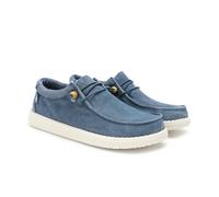 WALK IN PITAS | WP150 WALLABI Washed | Herren Mokassins | Casual Bootsschuhe | Sommer-Sneakers | Herren Freizeitschuhe | Pitas Herrenschuhe | Blau 44
