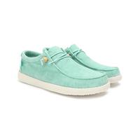 WALK IN PITAS | WP150 Washed | Herren Mokassins | Flache Slipper für Männer | Slip on Loafer | Sneakers | Schlupfschuhe | Freizeitschuhe | Walkinpitas Schuhe | Hellgrün 38
