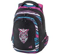 Walker 42100-080 Rucksack Fame Dark Owl, mit 3 Fächern, Seitentaschen, atmungsaktive Polster, verstellbarem Hüft-, Schulter- und Brustgurt, ca. 32 x 44 x 24 cm, 32 Liter