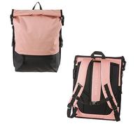 Walker 42139-244 - Lifestyle Roll-Up Rucksack Mika Flamingo mit Hauptfach, Laptopfach, ergonomischer Rückenpolsterung, Steckschließen, wasserabweisend, ca. 21 l Volumen