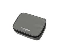 Walker 49114-375 - Schlamperbox Big "Steel Grey", Federmappe mit großem Hauptfach, doppelseitiger Trennwand mit 26 Stiftfächern, Stundenplan-Steckfach, Zippfach und stabilem Reißverschluss