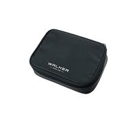 Walker 49114-380 - Schlamperbox Big "All Black", Federmappe mit großem Hauptfach, doppelseitiger Trennwand mit 26 Stiftfächern, Stundenplan-Steckfach, Zippfach und stabilem Reißverschluss