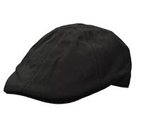 WALKER AND HAWKES - Bernard - Unisex Ballonmütze aus 6 Teilen - Flache Kappe im Country-Stil - Schwarz - XL (60cm)