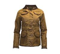 WALKER AND HAWKES - Florence - Damen Jacke gewachst - Gürtel & 4 Taschen - Beige - EU 38 (UK 10)