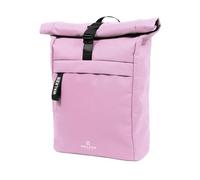 Walker Classic Rucksack Roll Top Blush mit Hauptfach, Laptopfach, ergonomischen Schulterriemen und Mittelfach mit Handytasche, wasserabweisend, ca. 20 23 l Volumen