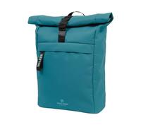 Walker Classic Rucksack Roll Top Emerald mit Hauptfach, Laptopfach, ergonomischen Schulterriemen und Mittelfach mit Handytasche, wasserabweisend, ca. 20 23 l Volumen