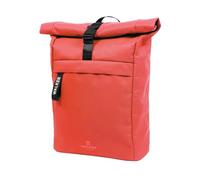 Walker Classic Rucksack Roll Top Flame mit Hauptfach, Laptopfach, ergonomischen Schulterriemen und Mittelfach mit Handytasche, wasserabweisend, ca. 20 23 l Volumen