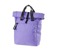 Walker Classic Rucksack Roll Top Lavender mit Hauptfach, Laptopfach, ergonomischen Schulterriemen und Mittelfach mit Handytasche, wasserabweisend, ca. 20 23 l Volumen