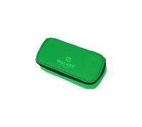 Walker Lifestyle Pencil Box Digital Green, Federmappe mit geräumigem Hauptfach und doppelseitiger Trennwand mit 20 Stiftfächern, Wasser und schmutzabweisend, 21 x 10 x 6 cm