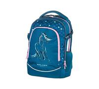 Walker Schulrucksack Fame 2.0 "Lucky Horse" mit 2 Fächern, Vorderfach mit Organizer, Seitentaschen, Schultasche inkl. RückenPolsterung, verstellbarem Schulter und Brustgurt