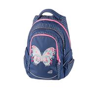 Walker Schulrucksack Fame Butterfly Kunstfaser blau St.