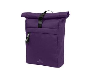 Walker Schulrucksack Roll Top Kunstfaser lila St.