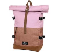 Walker Schulrucksack Roll-Up Two Kunstfaser beige/rosa 30 l St.