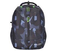 Walker Schulrucksack Elite 2.0 Camo Kunstfaser anthrazit/blau St.