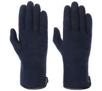 Roeckl Wollhandschuhe mit Lederpaspel Strickhandschuhe Wollhandschuhe (6 1/2 HS - blau)