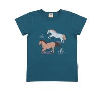 Walkiddy Happy Horses-T-Shirt Blau 116