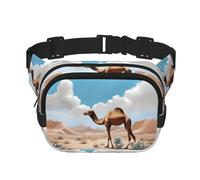 Walking Camel Printed Multifunktionale Hüfttasche Unisex Trendy Messenger Bag Reise Sport Aufbewahrungstasche