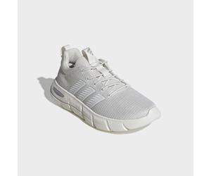 Walkingschuh ADIDAS SPORTSWEAR "CLOUDFOAM FLEX - ELASTIC LACES", Damen, Gr. 42,5, chalk weiß, core weiß, matte silber, Textil, Schuhe Walkingschuh (84241015-42,5) chalk weiß, core weiß, matte silber
