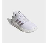 Walkingschuh ADIDAS SPORTSWEAR "CLOUDFOAM FLEX, ELASTISCHE SCHNÜRSENKEL", Damen, Gr. 41, weiß (cloud weiß, matt lila metallic, core weiß), Textil, Schuhe Walkingschuh (71128421-41) cloud weiß, matt li