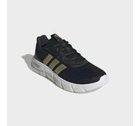 Walkingschuh ADIDAS SPORTSWEAR "CLOUDFOAM FLEX - LACES", Damen, Gr. 42, core schwarz, gold metallic, core weiß, Textil, Schuhe Walkingschuh (79183848-42) core schwarz, gold metallic, core weiß