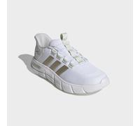Walkingschuh ADIDAS SPORTSWEAR "CLOUDFOAM FLEX RAPIDFIT", Damen, Gr. 41, cloud weiß, cyber metallic, linen grün, Textil, Schuhe Walkingschuh, mit Leo Muster (30679936-41) cloud weiß, cyber metallic, l