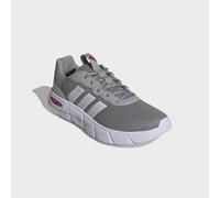 Walkingschuh ADIDAS SPORTSWEAR "CLOUDFOAM FLEX, SCHNÜRSENKEL", Damen, Gr. 44, mgh solid grau, ftwr weiß, better scarlet, Textil, Schuhe Walkingschuh (93971463-44) mgh solid grau, ftwr weiß, better sca