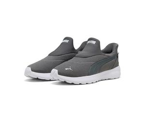 Walkingschuh PUMA "SOFTRIDE COSMIC SLIPTECH", Damen, Gr. 44, cool schwarz gray, cool schwarz gray, Textil, unifarben, Schuhe Walkingschuh, mit profiliertem Laufsohlenprofil, mit Schlupfeinstieg, aus T