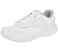 Walkingschuh REEBOK "WALK ULTRA 7 DMX MAX", Damen, Gr. 38,5, weiß, cdgry2, croyal, Leder, Synthetik, Schuhe Walkingschuh (89525064-38,5) weiß, cdgry2, croyal