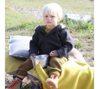 Walkjacke mit Knopfleiste in anthrazit 86/92