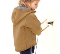 disana - Kid's Walk-Jacke Zipp - Wolljacke, Gr. 74-80, orange (Karamell)