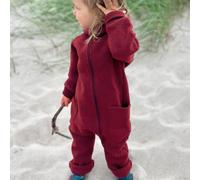 Disana Baby Walk Zipp Overall kbT-Merinowolle Cassis 98/104