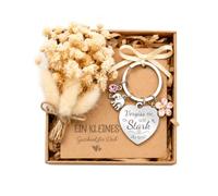 WALLFID Glücksbringer Schlüsselanhänger Geschenke für Frauen, Beste Freundin Geburtstagsgeschenk, Mutmacher Geschenk Freundin, Kleine Geschenke für Frauen Schwester Mama mit Geschenkbox