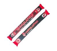 Wallitschek Kaiserslautern Polyesterschal - Unsere Heimat ist die Kurve, rot-weiß, Fussball, 1900, Fanschal, Seidenschal, hochwertiger Premiumstoff, kräftige und klare Farben, gedruckt