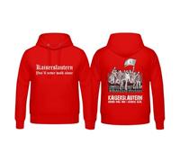 Wallitschek Kapuzen Sweat-Shirt Kaiserslautern - Keiner mag Uns..., Hoodie, Kapu, KL, 1900, rot-Weiss (DE/NL/SE/PL, Alphanumerisch, XL, Regular, Regular)