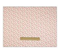 Waltonalice Baumwollstoff Meterware Kinder Kein Fluoreszenzmittel bunt Fruchtmuster Dekostoff meterware 100% Baumwolle Patchwork stoffe zum nähen Bekleidung Bettwäsche Kleine Kirsche-Herz 1000cm*160cm