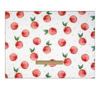 Waltonalice Baumwollstoff Meterware Kinder Kein Fluoreszenzmittel bunt Fruchtmuster Dekostoff meterware 100% Baumwolle Patchwork Stoffe zum nähen Bekleidung Bettwäsche Kissen Grapefruit 500cm*160cm