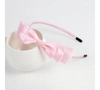 Waltonalice Haarreifen mit Schleife Stirnbänder Haarbänder französische Schleife Stirnband Haarreifen Bunt Satin Haarband Stirnbänder Anti-Rutsch Kopfbedeckung für Damen Rosa 1 Stück