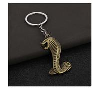Waltonalice Keychain Kreativer Autoschlüsselanhänger Metall-Schlüsselanhänger Cobra Anhänger Schlüsselanhänger Schlüsselring Dekoration Geschenk für Männer und Frauen Antikgrün