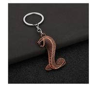 Waltonalice Keychain Kreativer Autoschlüsselanhänger Metall-Schlüsselanhänger Cobra Anhänger Schlüsselanhänger Schlüsselring Dekoration Geschenk für Männer und Frauen Antikrot